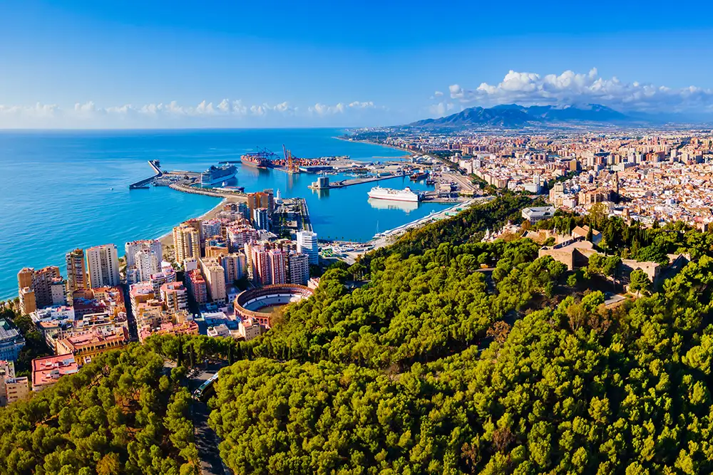 Malaga – stadsvy